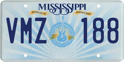 MS license plate VMZ188