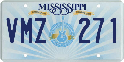 MS license plate VMZ271