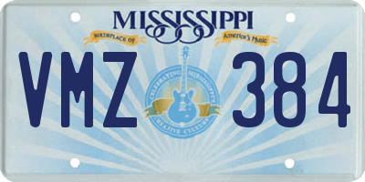 MS license plate VMZ384