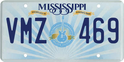 MS license plate VMZ469