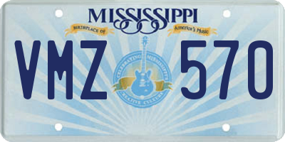 MS license plate VMZ570
