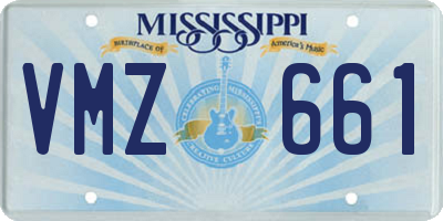 MS license plate VMZ661