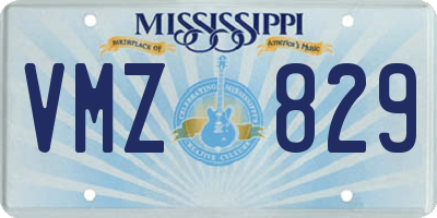 MS license plate VMZ829