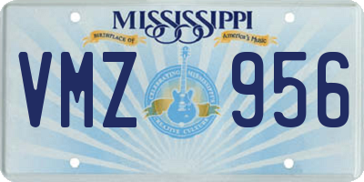 MS license plate VMZ956
