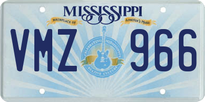 MS license plate VMZ966
