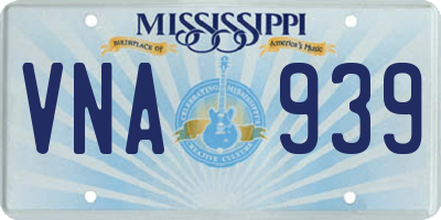 MS license plate VNA939
