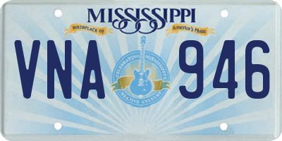 MS license plate VNA946