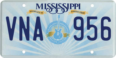 MS license plate VNA956