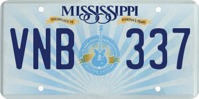 MS license plate VNB337