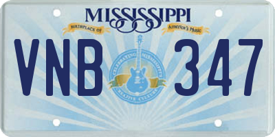 MS license plate VNB347