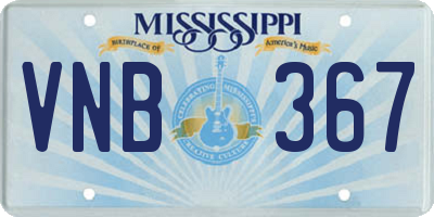 MS license plate VNB367