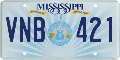 MS license plate VNB421