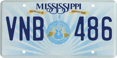 MS license plate VNB486