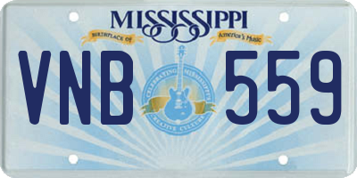 MS license plate VNB559