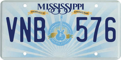 MS license plate VNB576