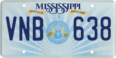 MS license plate VNB638