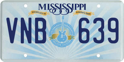 MS license plate VNB639