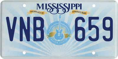 MS license plate VNB659