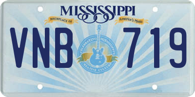 MS license plate VNB719