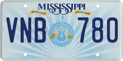 MS license plate VNB780