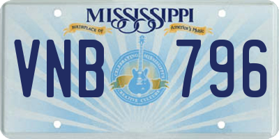 MS license plate VNB796
