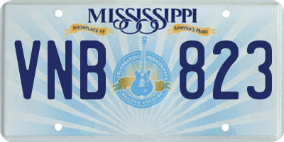 MS license plate VNB823