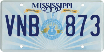 MS license plate VNB873