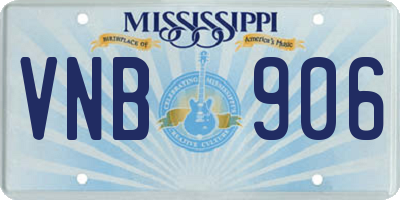 MS license plate VNB906