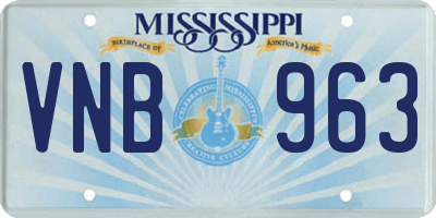 MS license plate VNB963