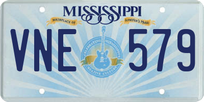 MS license plate VNE579