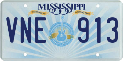 MS license plate VNE913