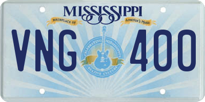 MS license plate VNG400