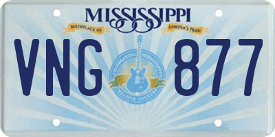 MS license plate VNG877