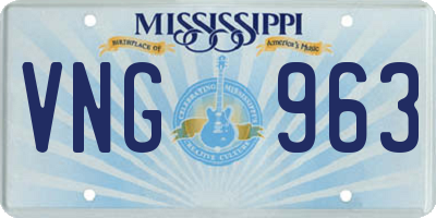 MS license plate VNG963