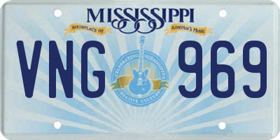 MS license plate VNG969