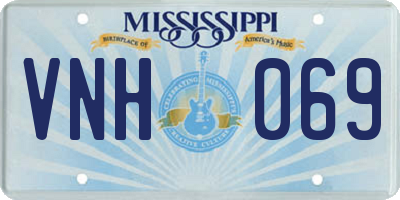 MS license plate VNH069