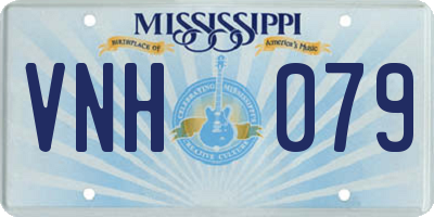 MS license plate VNH079