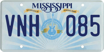 MS license plate VNH085