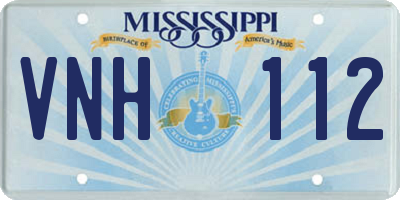 MS license plate VNH112
