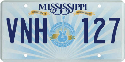 MS license plate VNH127