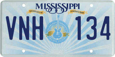 MS license plate VNH134