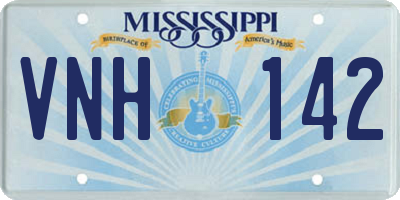 MS license plate VNH142