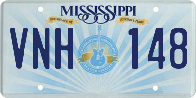 MS license plate VNH148