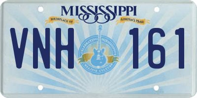 MS license plate VNH161