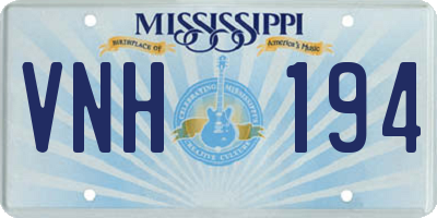 MS license plate VNH194