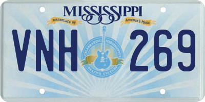 MS license plate VNH269