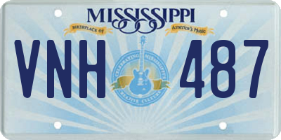 MS license plate VNH487