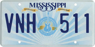 MS license plate VNH511