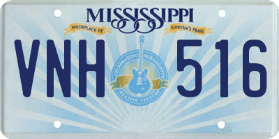 MS license plate VNH516