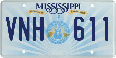 MS license plate VNH611